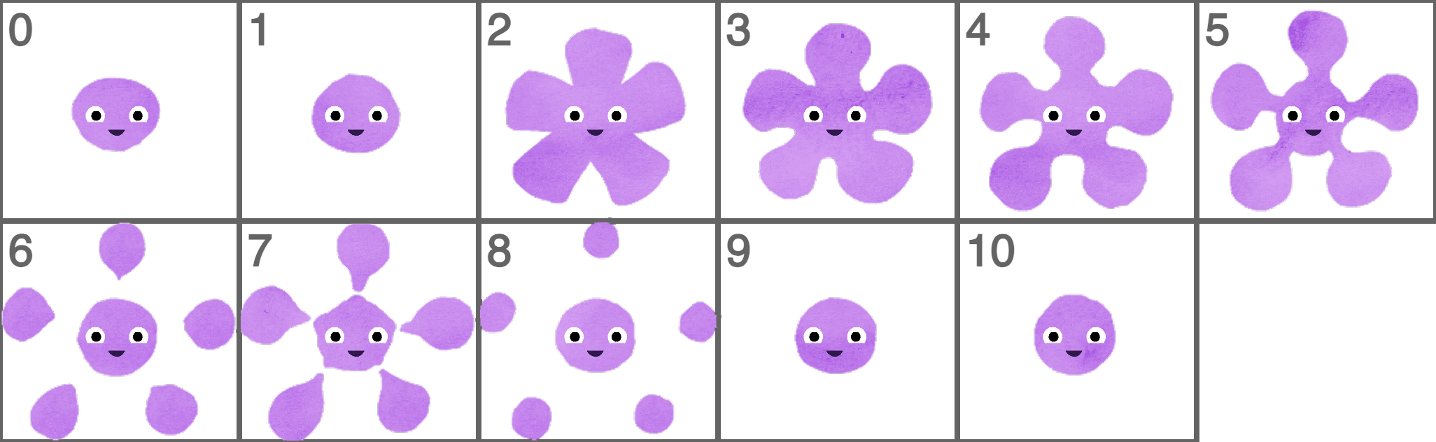 splat sprite sheet